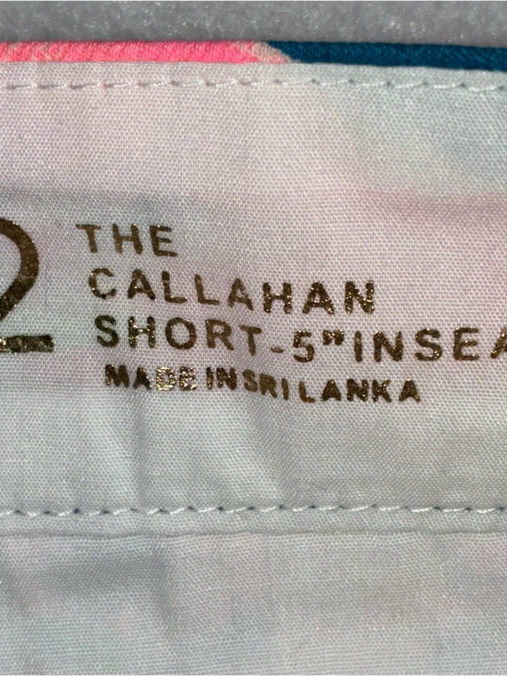 Lilly Pulitzer “The Callahan Short” Size 2, 5” Cotton Teal Pink NWOT Preppy - Picture 5 of 7